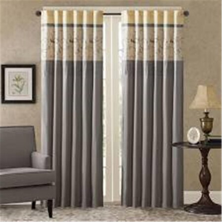 Madison Park 50 x 84 in. Embroidered Window Panel, Yellow MP40-5478